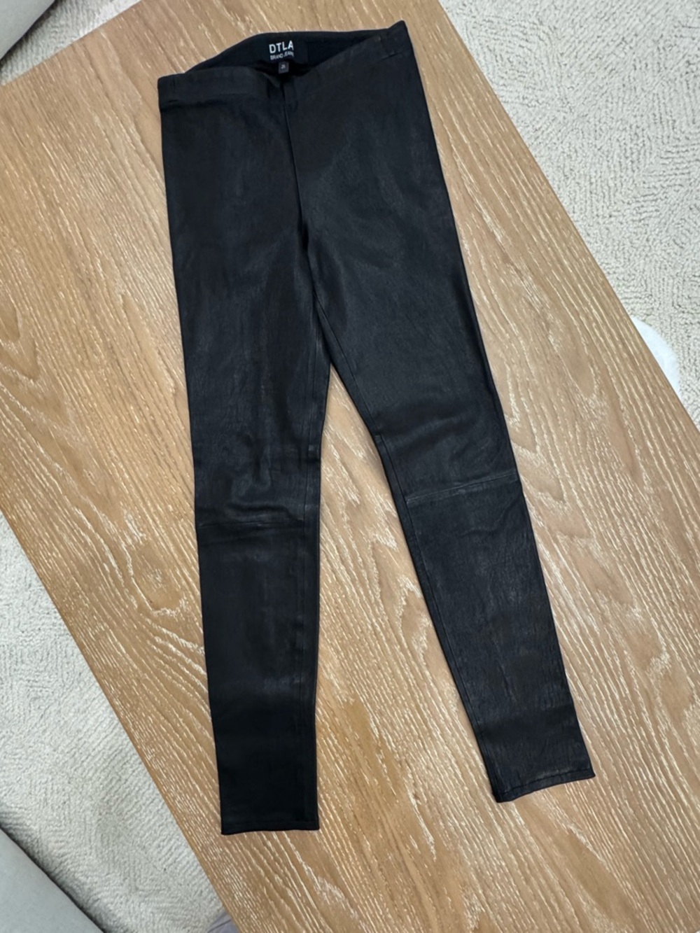 DTLA Black Leather pants